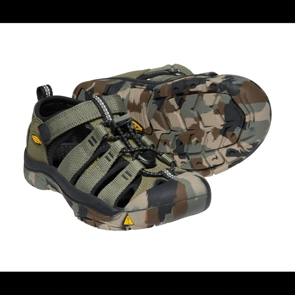 Keen Kid's Newport H2 - Dusty Olive camo green sandals toddler 10